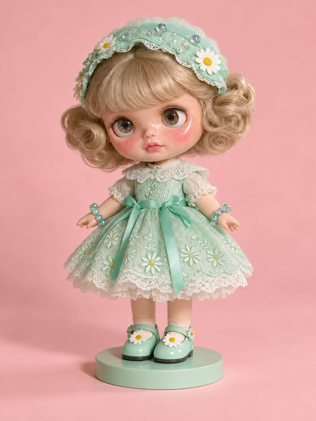 Mint Blossom — Garden-Inspired Collectible Doll