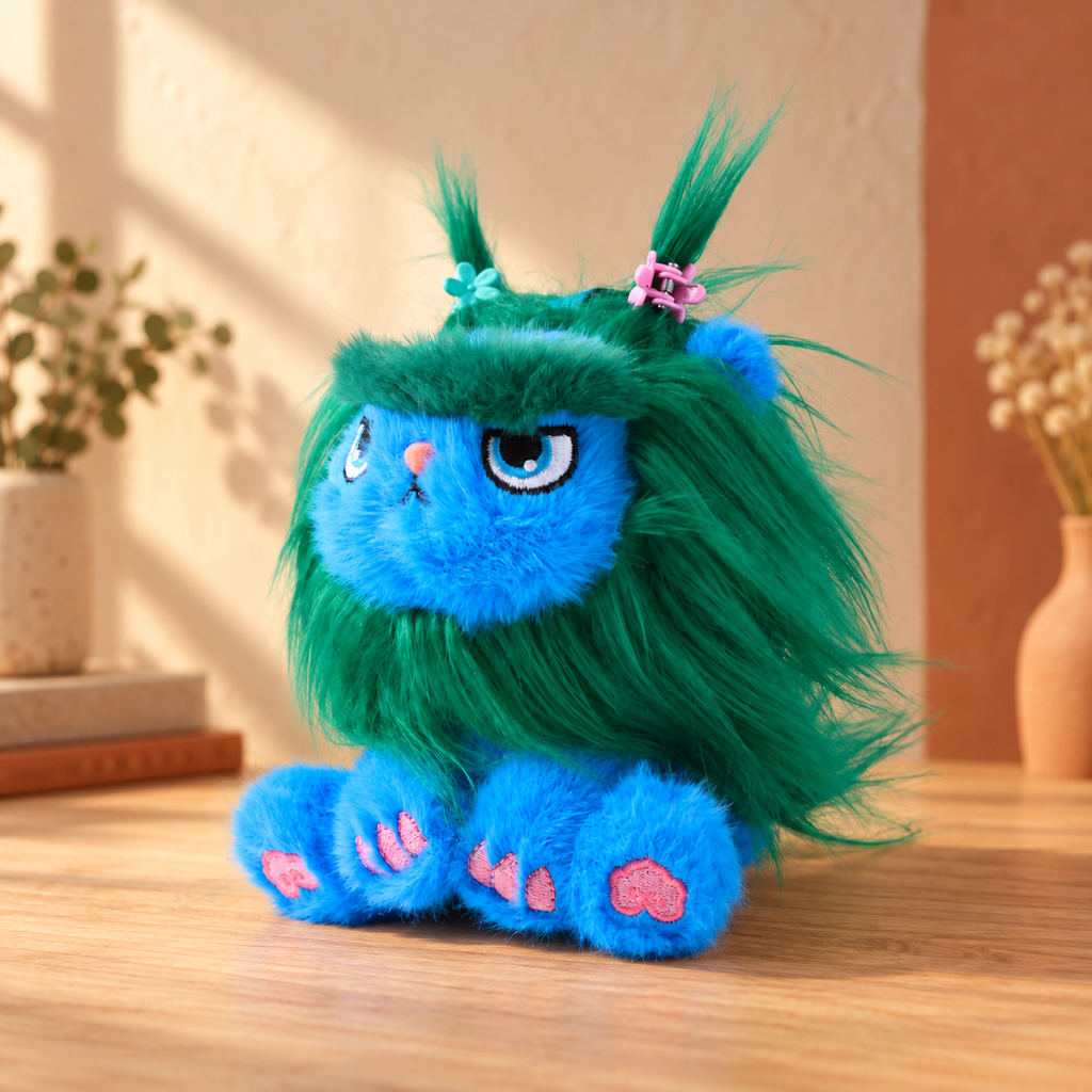 Qingzai Plush Charm Cultural Myth Lion Plush Toy