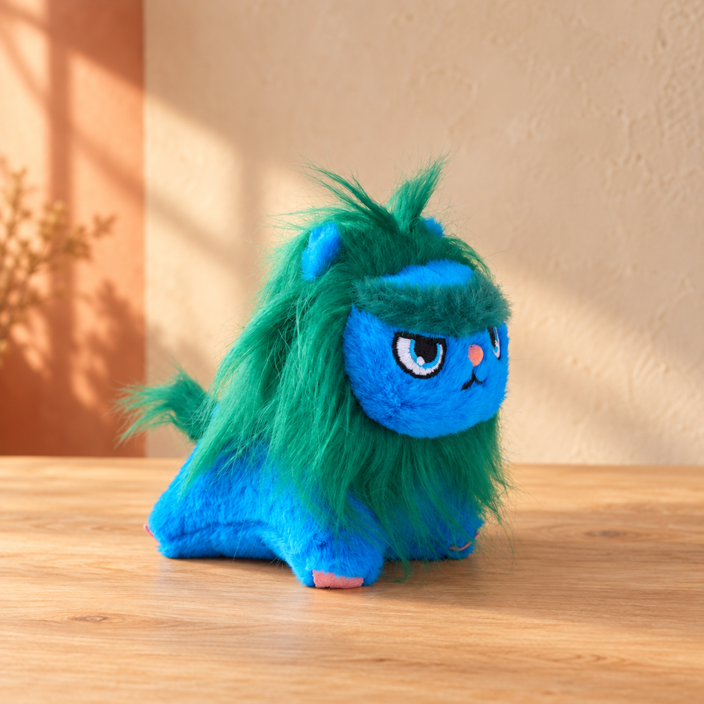 Qingzai Plush Charm Cultural Myth Lion Plush Toy